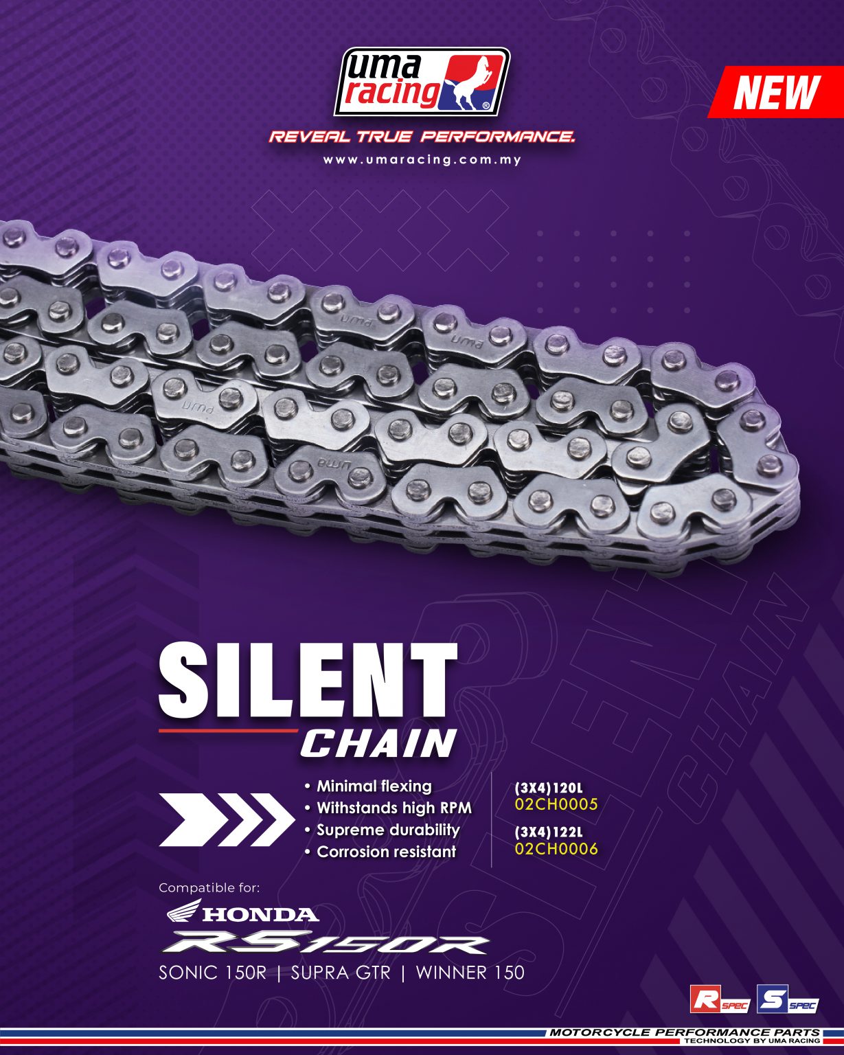 Silent Chain 90L UMA Racing